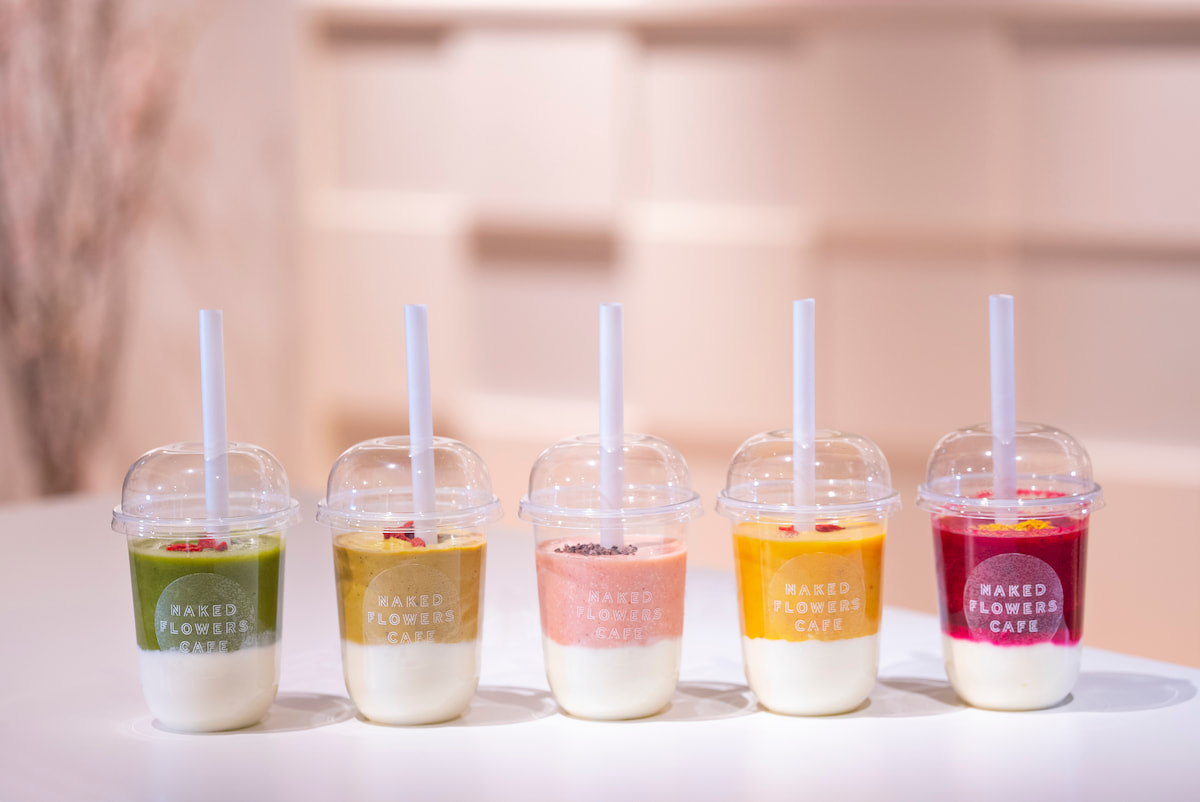 花卉藝術展奶昔